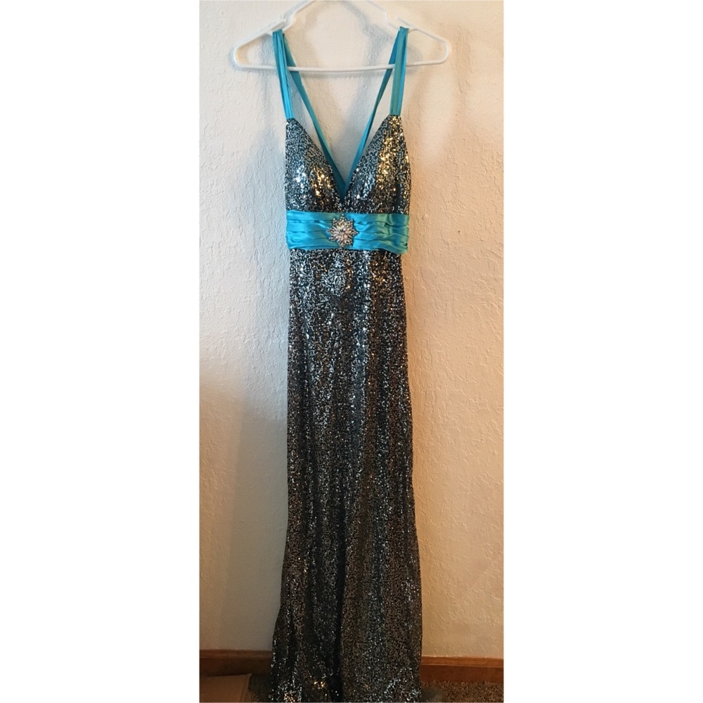 Sequin Prom/Pageant Dress - Picture 2 of 7